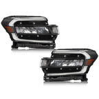 Full LED Headlights Pair w/ LED DRL, Black Trim for Ford Expedition (2022-2024)