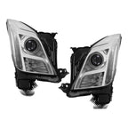 Chrome HID Headlights Pair w/ LED DRL & AFS for Cadillac XTS (2013-2017)