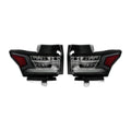 Black Full LED Outer Tail Lights Pair for Chevy Traverse (2018-2021)