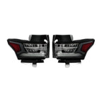 Black Full LED Outer Tail Lights Pair for Chevy Traverse (2018-2021)