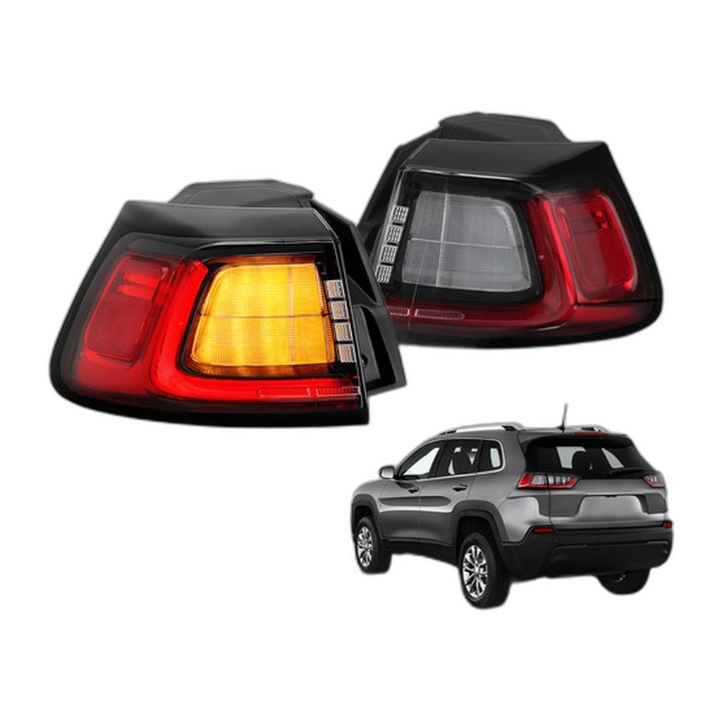 LED Outer Tail Lights Pair for Jeep Cherokee (2019-2023)