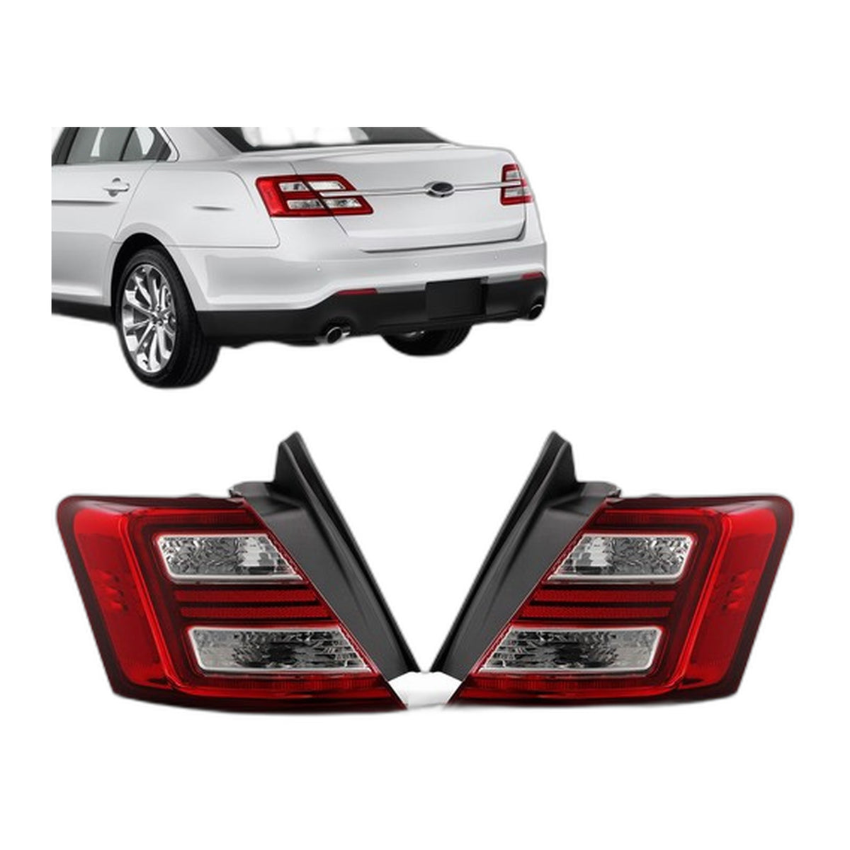 LED Outer Tail Lights Pair for Ford Taurus (2013-2019)