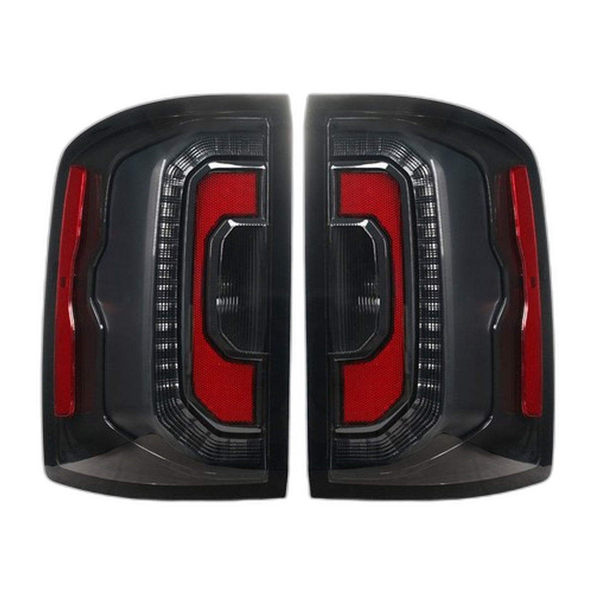 LED Tail Lights Pair for GMC Sierra 1500 2500HD 3500HD Halogen Models (2014-2018)