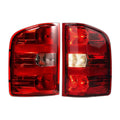 Chrome Halogen Tail Lights Pair for Chevy Silverado 1500 2500HD (2007-2013)