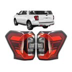 Chrome LED Tail Lights Pair for Ford Expedition Limited King Ranch Platinum (2022-2024)