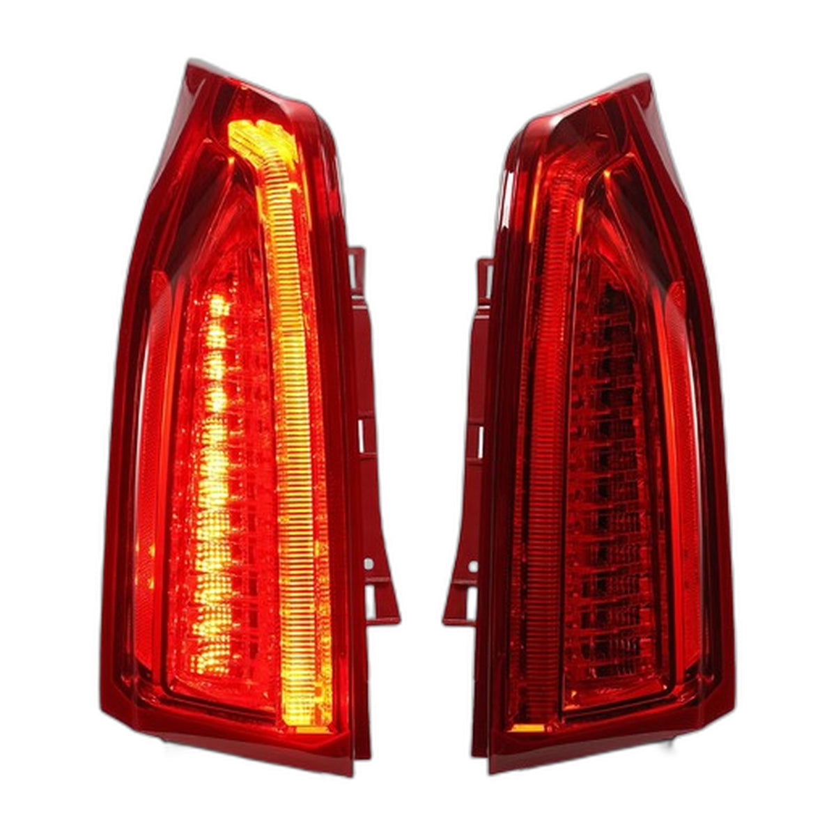 Red LED Tail Lights Pair for Cadillac ATS Sedan (2013-2018)