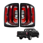 Chrome LED Tail Lights Pair for GMC Sierra 1500 Factory LED Models (2016-2018)