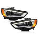 HID Projector Headlights Pair w/ LED DRL for Audi A3 (2015-2016)