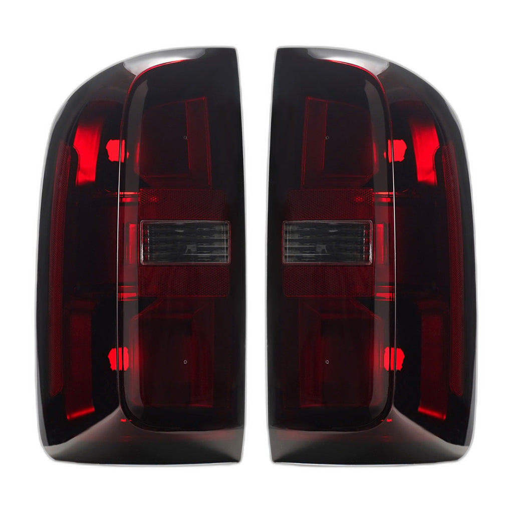 Red Smoked Halogen Tail Lights Pair for Chevy Colorado (2015-2022)