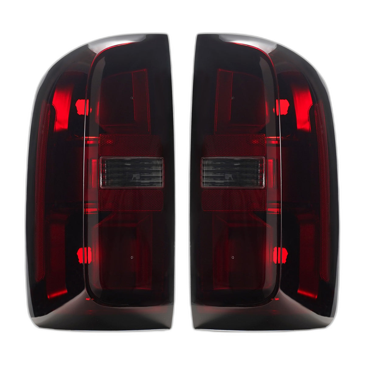 Red Smoked Halogen Tail Lights Pair for Chevy Colorado (2015-2022)