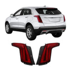 Dark Red LED Tail Lights Pair for Cadillac XT5 (2020-2025)