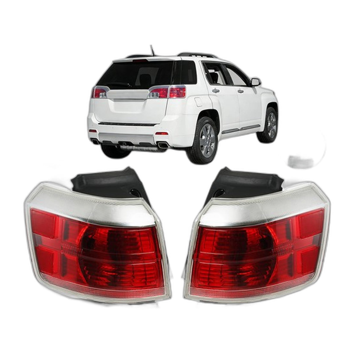 Halogen Outer Tail Lights Pair for GMC Terrain Denali (2013-2017)