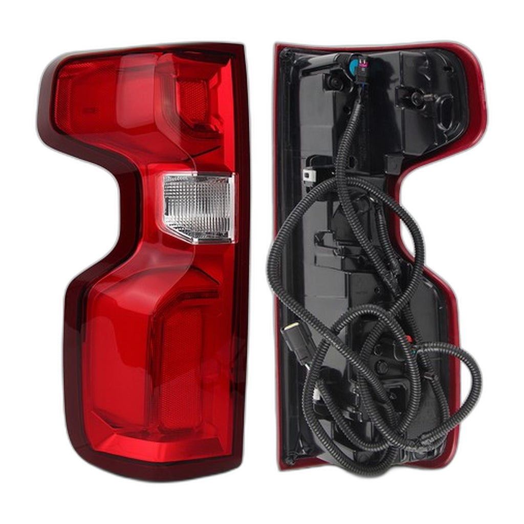 Chrome LED Tail Lights Pair for Chevy Silverado 1500 (2019-2026)