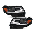 HID Projector Headlights Pair w/ LED DRL for Jeep Compass (2017-2021)