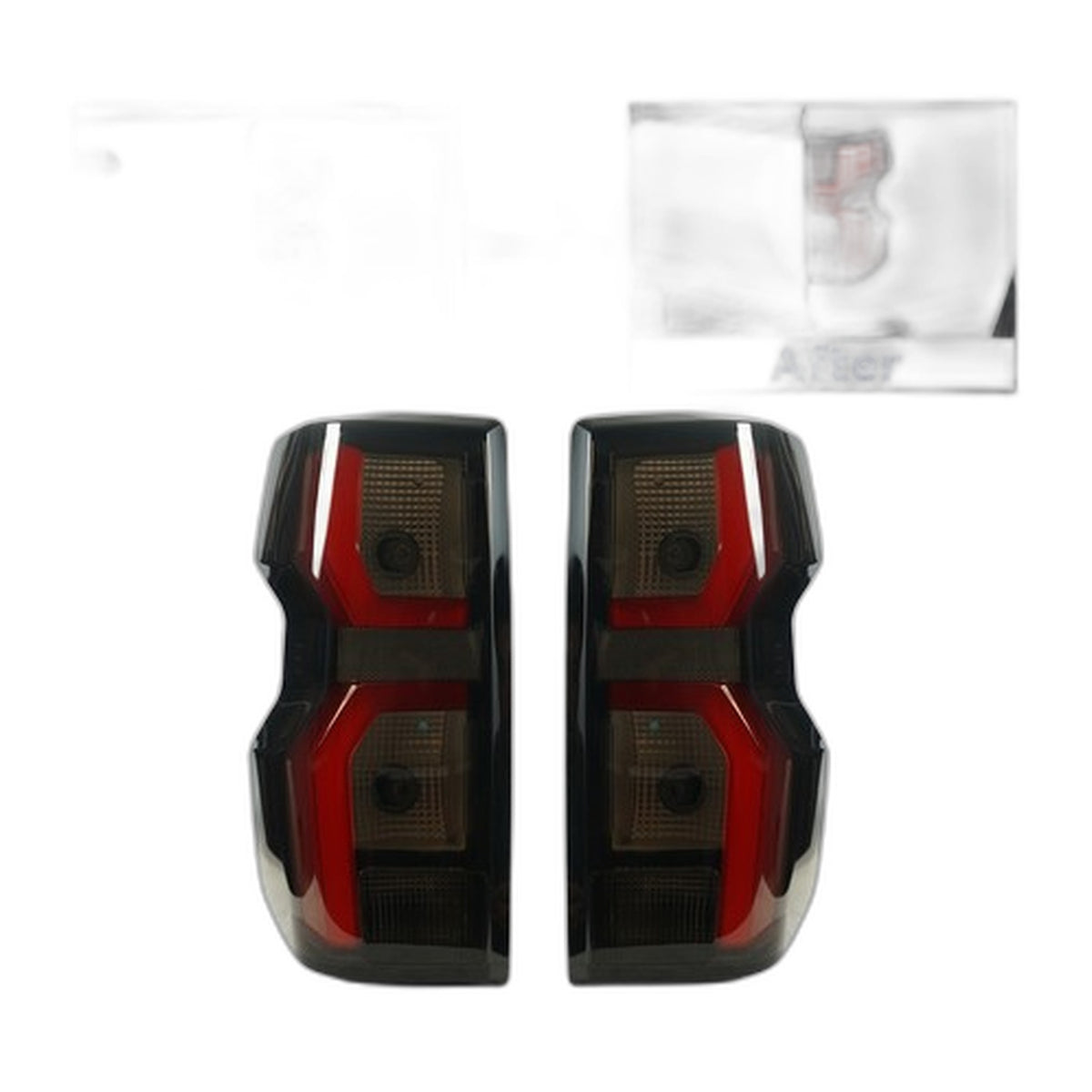 Smoked LED Tail Lights Pair for Chevy Colorado Halogen Models (2023-2026)