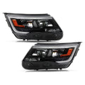 Black LED Headlights Pair for Ford Explorer Sport (2016-2018)