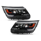 Black LED Headlights Pair for Ford Explorer Sport (2016-2018)
