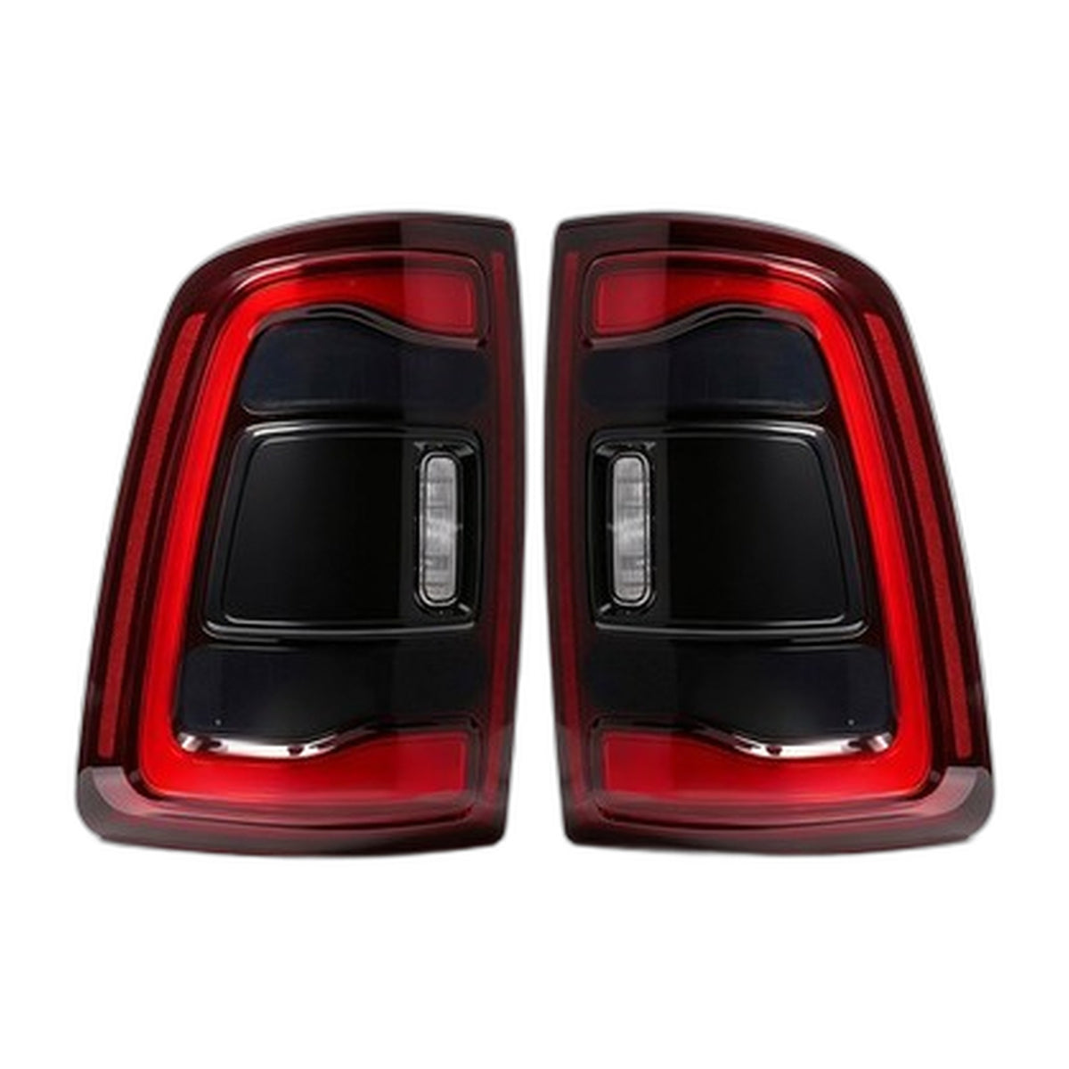 LED Tail Lights Pair for Ram 2500 3500 Halogen Models (2019-2024)
