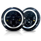 7 Inch HALO RGB Color Projector LED Headlights & Fog Lights Kit for Wrangler JK 2007 - 2017 - GENSSI Lighting