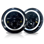 HALO RGB Color Projector LED Headlights for Wrangler 1996 - 2018 - GENSSI Lighting