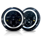 HALO RGB Color Projector LED Headlights for Wrangler 1996 - 2018 - GENSSI Lighting