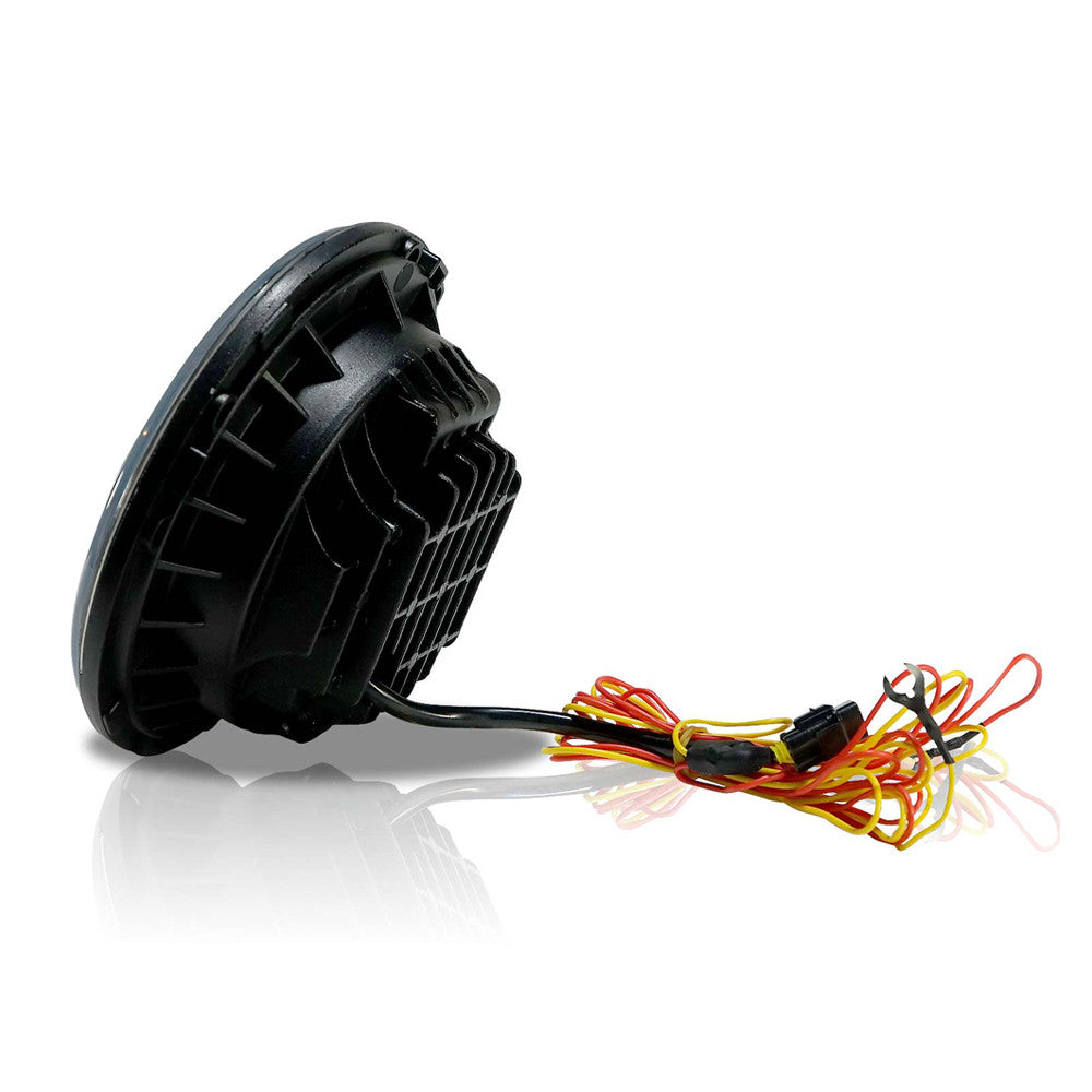 7 Inch HALO RGB Color Projector LED Headlights & Fog Lights Kit for Wrangler JK 2007-2017 Lighting