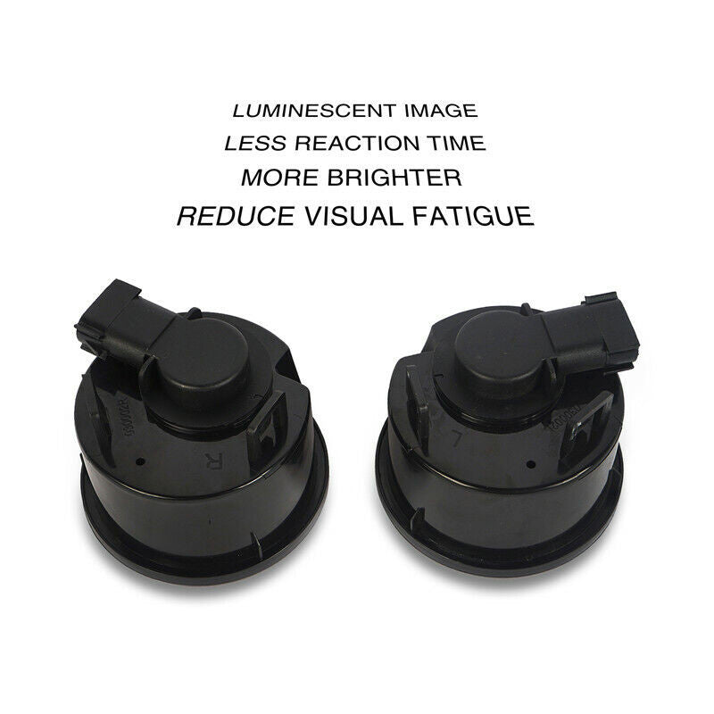 USA American Flag LED Turn Signals Lights Set Amber Smoked Lens for 2007-2018 Jeep Wrangler JK JKU Lighting