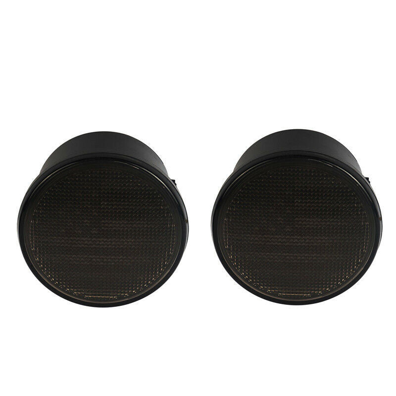 USA American Flag LED Turn Signals Lights Set Amber Smoked Lens for 2007-2018 Jeep Wrangler JK JKU Lighting