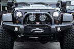 XPE Honeycomb Array Black LED Headlights + LED Fog for Jeep Wrangler JK 2007 - 2018 - GENSSI Lighting