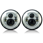 HALO Projector Chrome LED Headlights for Wrangler 1996 - 2018 - GENSSI Lighting