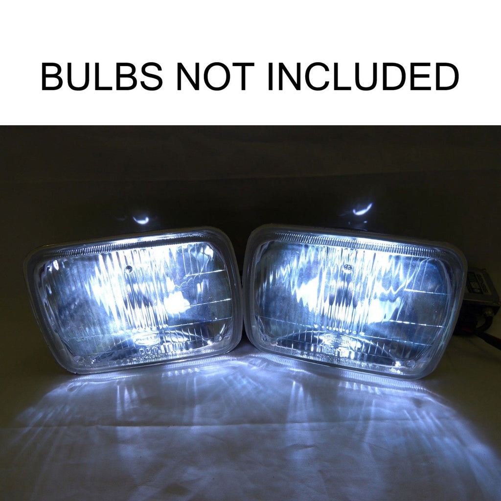 7X6 H6014 H6052 H6054 Seal-Beam type Replacement Glass Headlights (2 Pack) Lighting