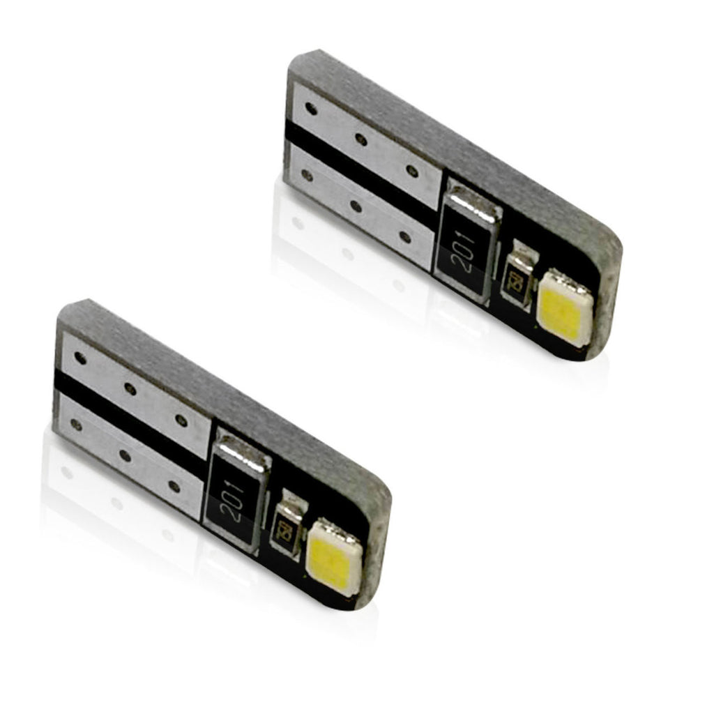 194 168 W5W T10 LED Bulbs 2 SMD CANBUS Thin (2 Pack) Lighting