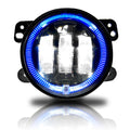 4 Inch LED Blue Halo Fog Lamp Lights For Jeep Wrangler JK Default Title Lighting