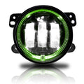 4 Inch LED Green Halo Fog Lamp Lights For Jeep Wrangler JK Default Title Lighting