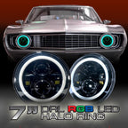 HALO RGB Color Projector LED Headlights for Wrangler 1996 - 2018 - GENSSI Lighting