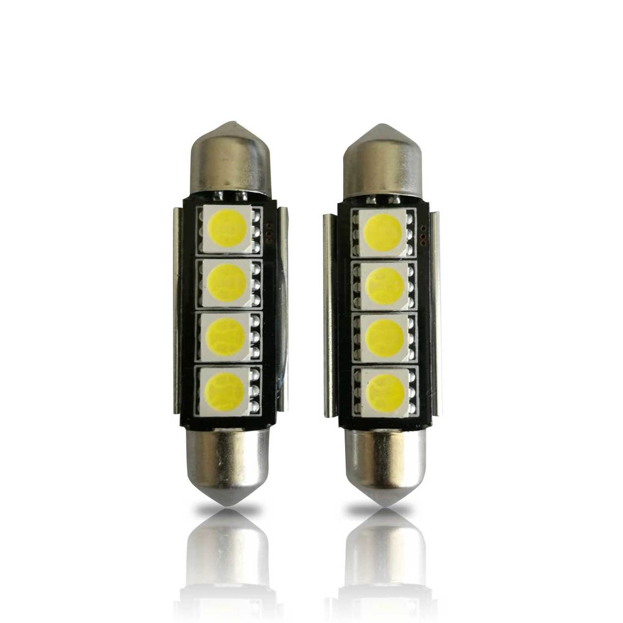 42mm 211-2 578 CANBUS 4-SMD Festoon LED Bulbs (2 Pack) Lighting