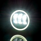 HALO White LED Fog Lamps for Wrangler JK 2007 - 2018 - GENSSI Lighting