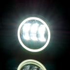 LED Halo Fog Lights for Jeep Wrangler JL Gladiator Rubicon Sahara - GENSSI Lighting