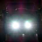 LED Halo Fog Lights for Jeep Wrangler JL Gladiator Rubicon Sahara - GENSSI Lighting