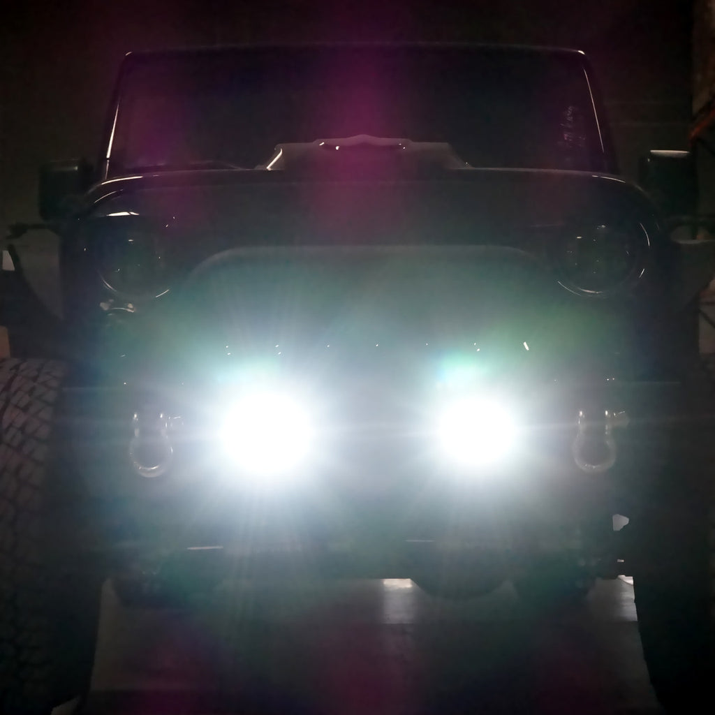 HALO White LED Fog Lamps for Wrangler JK 2007-2018 Lighting