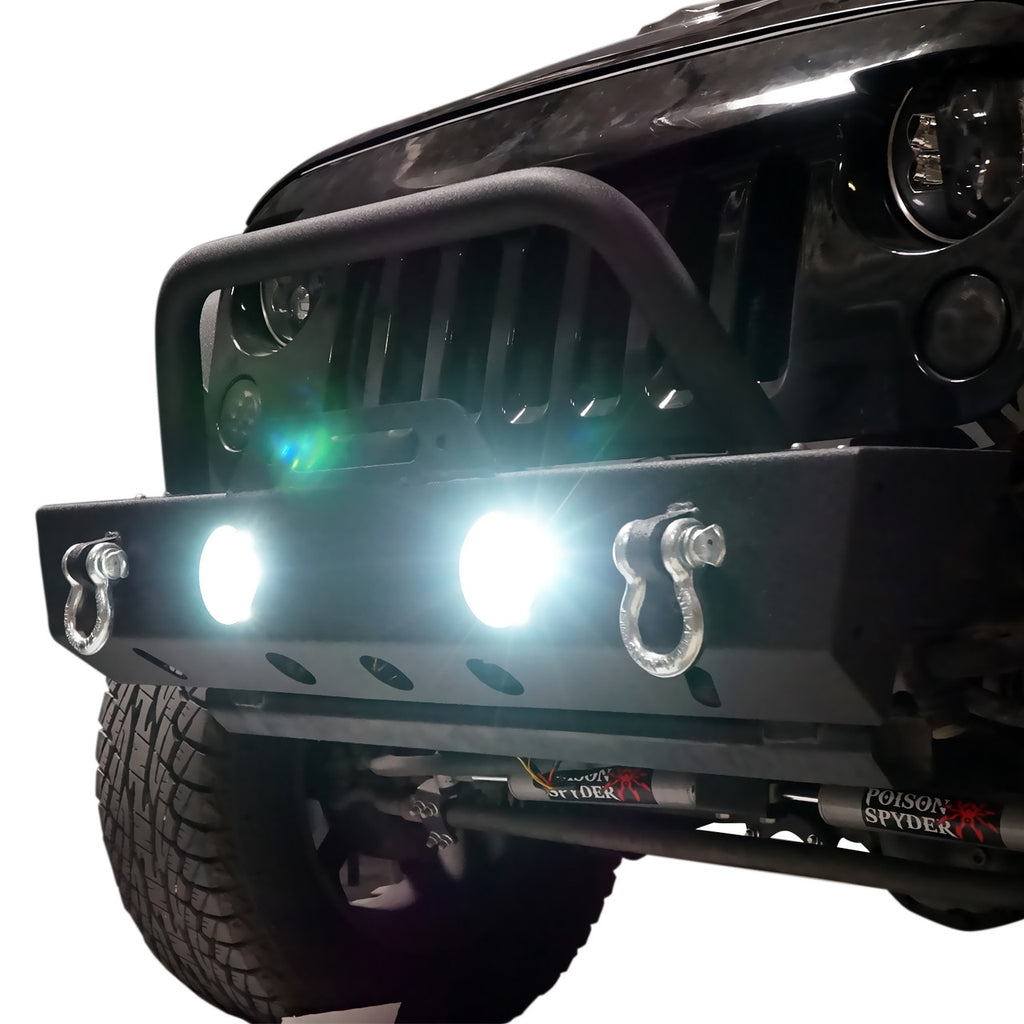HALO White LED Fog Lamps for Wrangler JK 2007-2018 Lighting