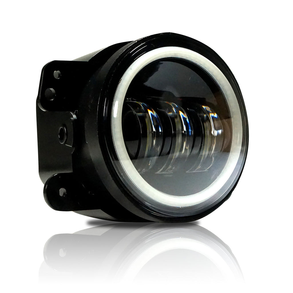 LED Halo Fog Lights for Jeep Wrangler JL Gladiator Rubicon Sahara Lighting