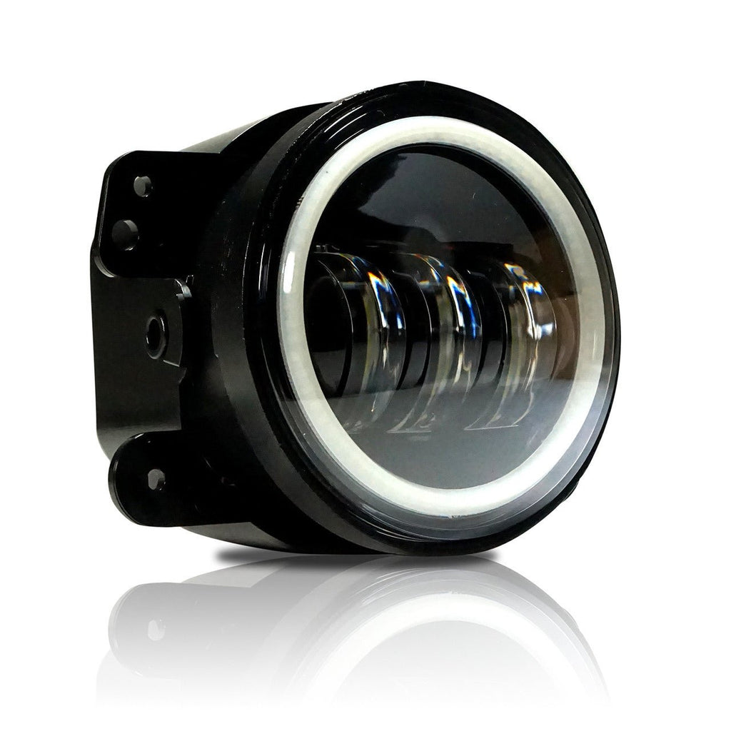 7 Inch HALO RGB Color Projector LED Headlights & Fog Lights Kit for Wrangler JK 2007 - 2017 - GENSSI Lighting