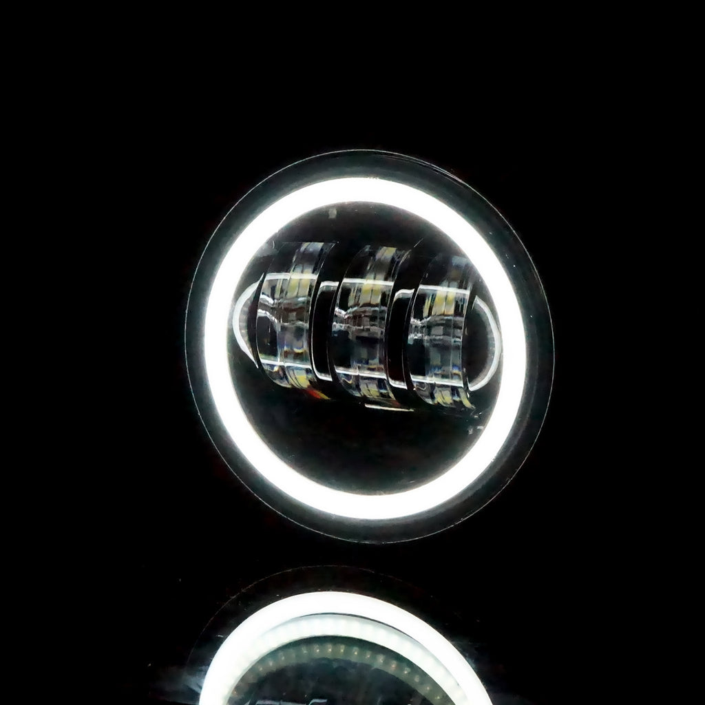 LED Halo Fog Lights for Jeep Wrangler JL Gladiator Rubicon Sahara Lighting