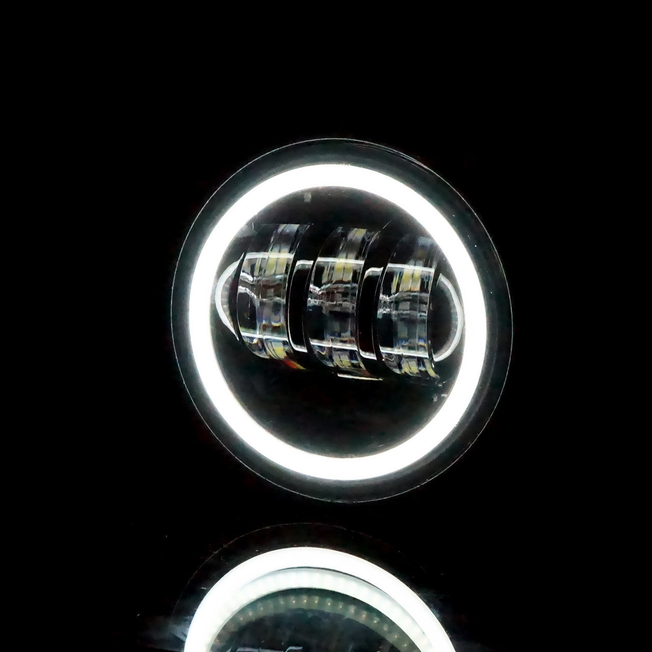 LED Halo Fog Lights for Jeep Wrangler JL Gladiator Rubicon Sahara Lighting