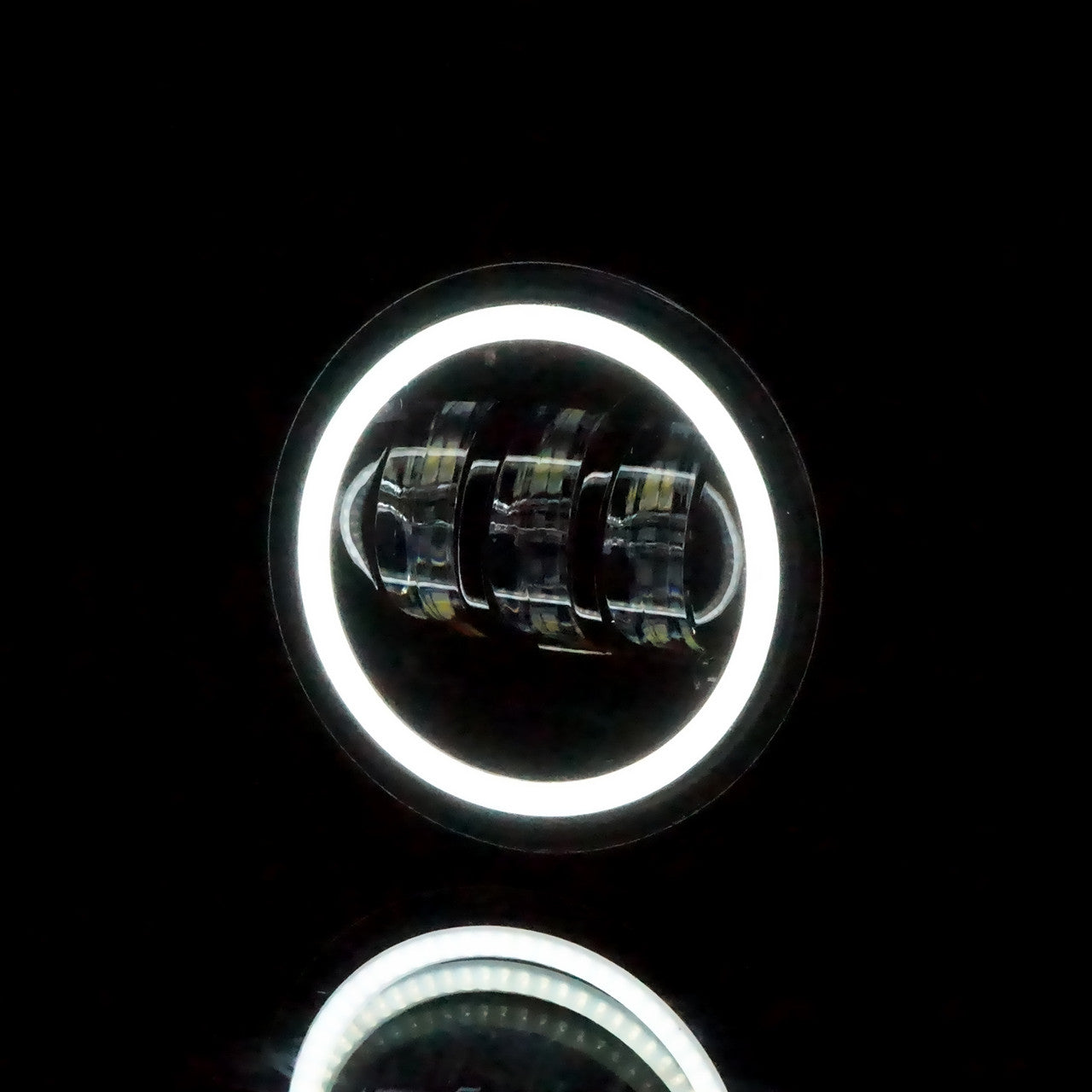 LED Halo Fog Lights for Jeep Wrangler JL Gladiator Rubicon Sahara Lighting