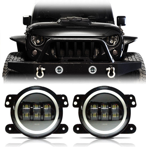 HALO White LED Fog Lamps for Wrangler JK 2007-2018 Default Title Lighting