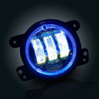 4 Inch LED Blue Halo Fog Lamp Lights For Jeep Wrangler JK - GENSSI Lighting