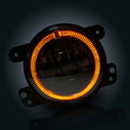 4 Inch LED Red Halo Fog Lamp Lights For Jeep Wrangler JK - GENSSI Lighting
