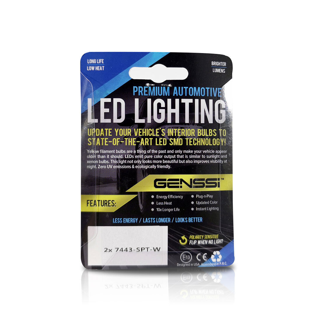 7443 LED No Hyper Flash Only for Jeep Park Lamp Lights (White or Amber) Lighting